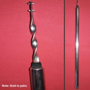 black tip spiral balance rod